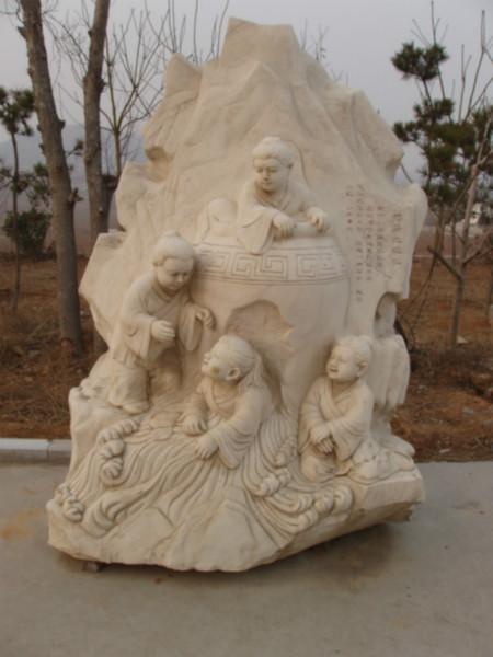 供应石雕游子吟孔融让梨成语故事神话民间传说雕塑