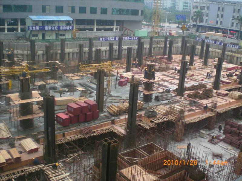 供应十字钢骨柱、广东钢结构公司、广东十字钢骨柱工程、钢结构工程公司图片