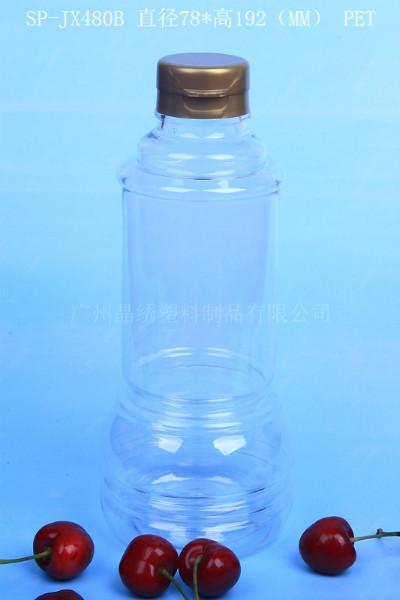 透明液体瓶、480毫升调料瓶、韶批发