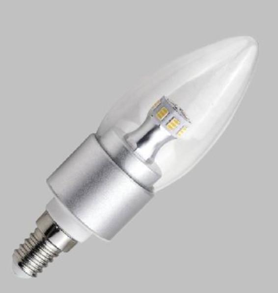 供应110V可调光LED蜡烛灯泡生产厂家，