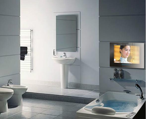 供应22寸镜面防水电视 嵌入式防水电视机