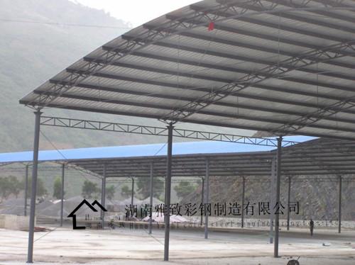 供应衡南县彩钢棚价格、停车雨篷、钢结构车棚