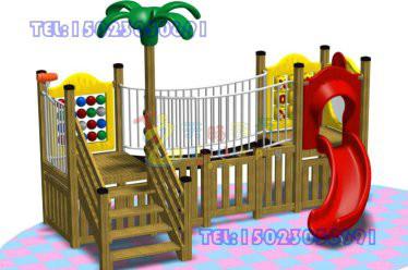 供应黔江区木质玩具重庆2014年新款大型儿童游乐玩具大型滑梯造价