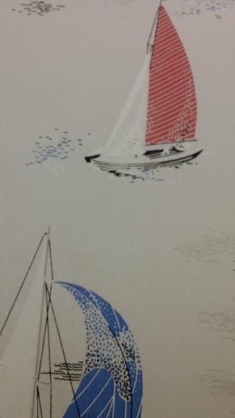 供应儿童房帆船壁纸，卡通壁纸，环保壁纸