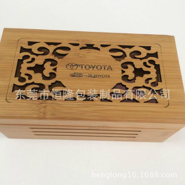 厂家生产竹盒 镂空雕刻竹盒 汽车礼品天地盖竹盒 茶叶竹盒