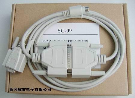 供应三菱FX全系列PLC编程电缆SC-09