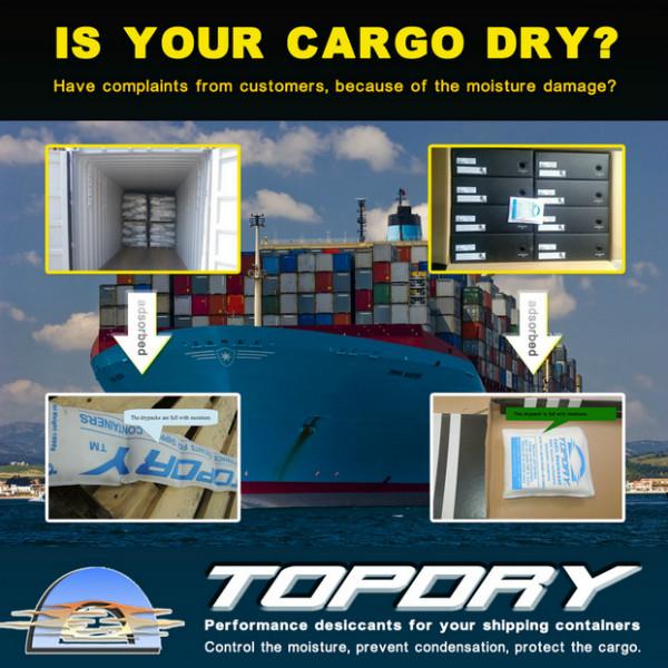 供应海运货柜干燥剂 粉末集装箱干燥剂哪家好 TOPDRY