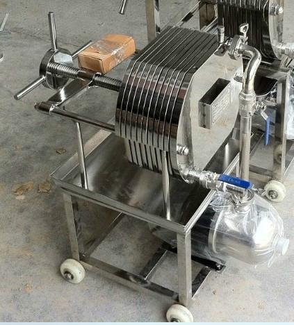 供应CR-400不锈钢压滤机实验室用板框式压滤机