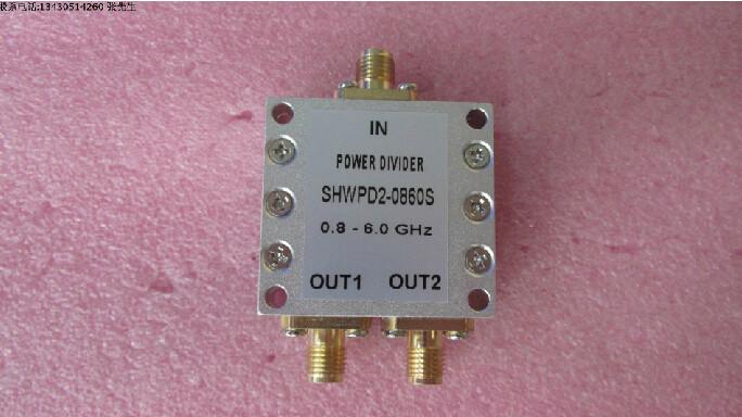 供应SHWPD2-0860S一分二射频功分器，0.8-6GHz