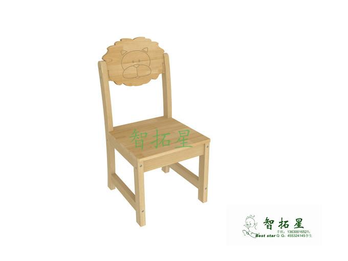 供应智拓星幼儿家具丨实木卡通椅子