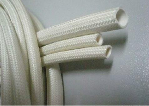 供应白色内胶外纤套管，各种规格玻纤管！