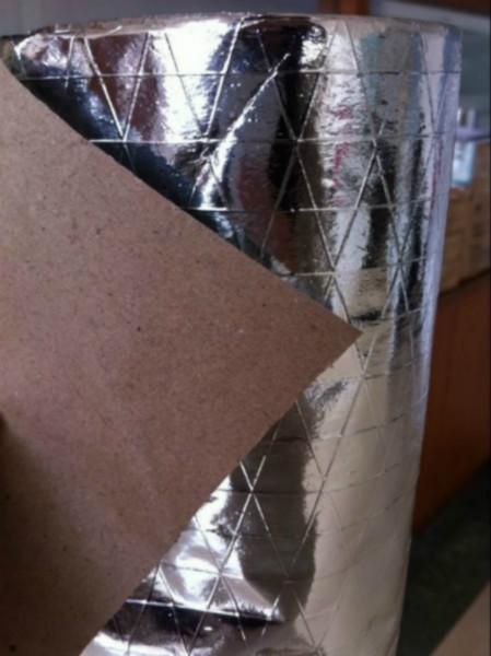 供应菱形铝膜纸  厂家生产网格夹筋铝膜贴面  保温材料