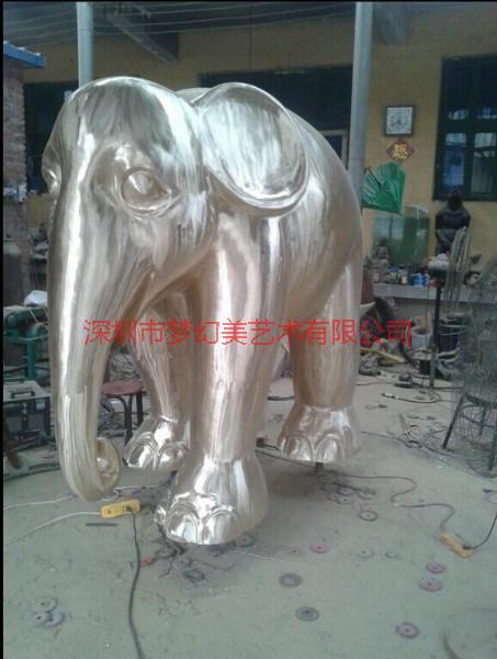 供应锻铜动物雕塑 黄铜锻打大象雕塑 铜雕动物雕塑
