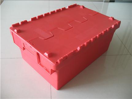 供应上海塑料周转箱特价红色斜插箱