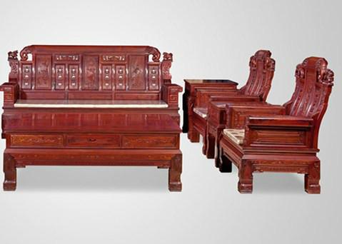 供应檀雕东方之韵沙发10件套-红木家具-老红木沙发-百家红木