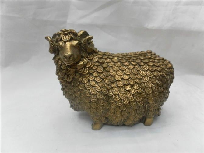 供应3D打印2015年羊年生肖树脂工艺品