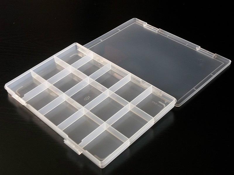 固定式15格PP塑料盒/工具盒/零件盒批发