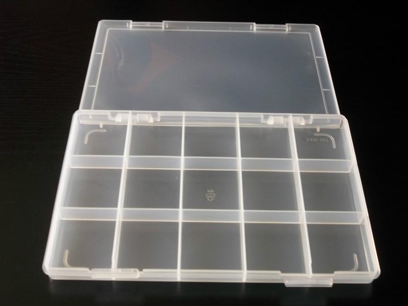 供应固定式15格PP塑料盒/工具盒/零件盒
