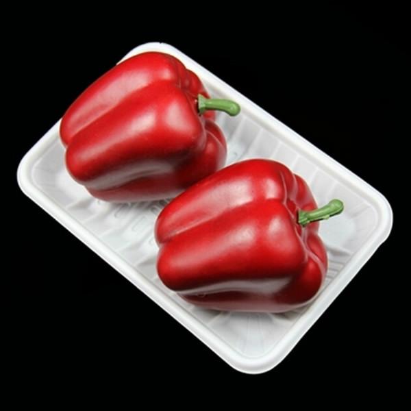 供应白色蔬菜水果吸塑盒 一次性超市食品吸塑盒 可加工定制
