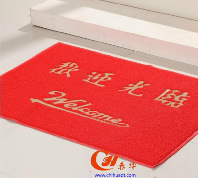 供应厂家批发多元化定制广告地毯地垫logo地毯PVC喷丝地垫