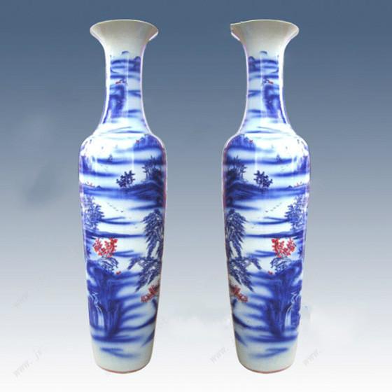 供应陶瓷花瓶工艺大花瓶彩绘大花瓶
