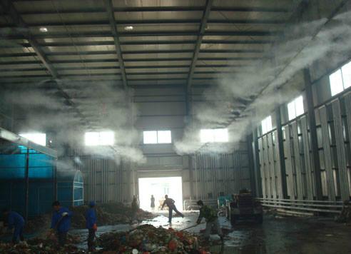 供应垃圾处理场废品站喷雾降温消毒除臭微雾机