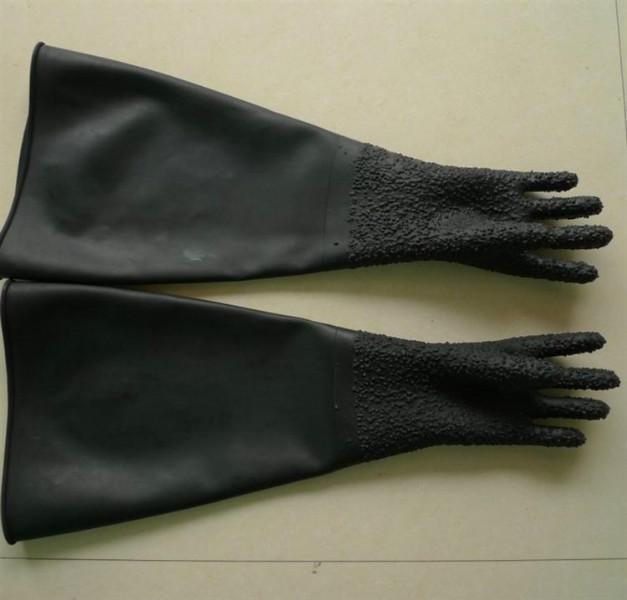 超欧 喷砂机防护手套带颗粒耐酸耐碱耐磨厂家