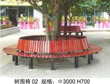 广场树围椅供应广场树围椅/山樟木/塑木西安树围椅