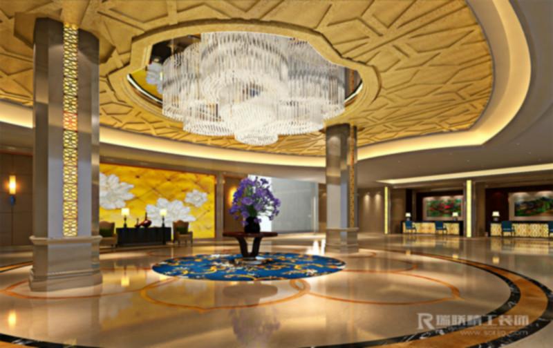 商务精品酒店大厅装修灯光设计之成都商务酒店设计