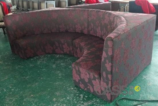咖啡厅弧形沙发批发