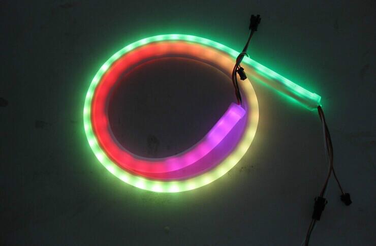 LED幻彩硅胶灯带每米20段60灯供应LED幻彩硅胶灯带每米20段60灯5050RGBWS2811IC裸板，滴胶，套管