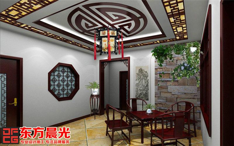 静谧清幽的古典中式茶馆设计装修批发