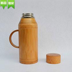 供应竹瓶巨匠厂家定制不锈钢内胆保温天然竹子老式竹水壶竹茶瓶