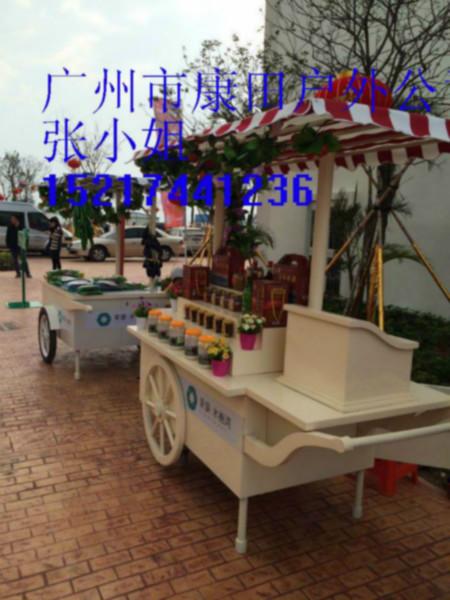 供应广东广州房地产户外商业木制售货车