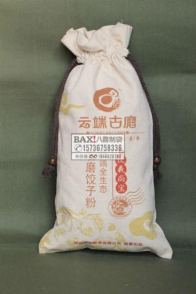 供应大显硒米环保布袋糯米袋黑米袋设计定做厂家图片