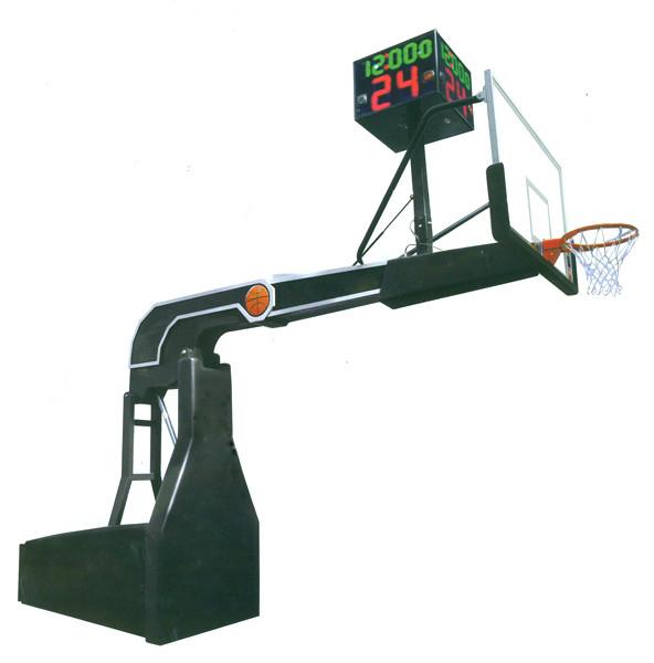供应宁波SY-1002超豪华电动液压篮球架图片