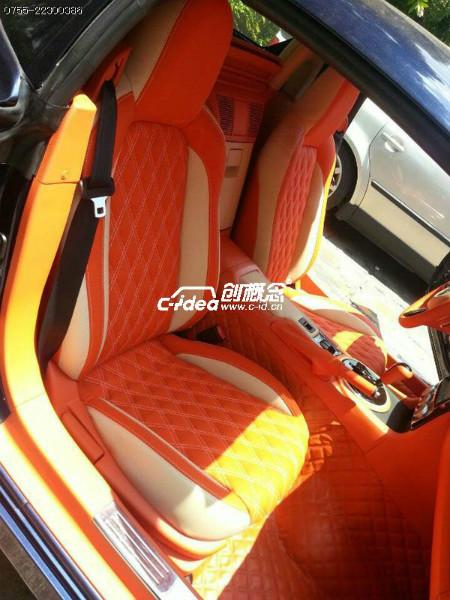 供应汽车内饰座椅翻新，马自达RX7内饰个性改色，方向盘改装。