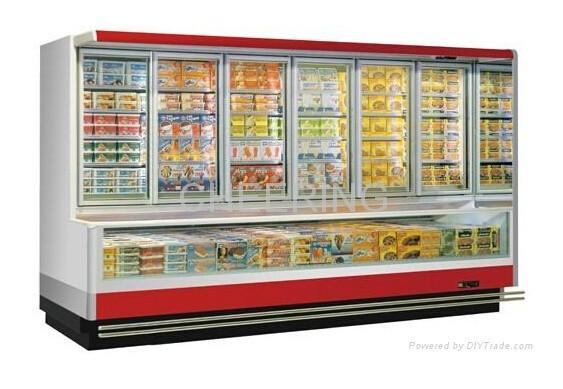 供应超市双温子母柜/超市冷柜价格/黑龙江哪有卖超市冷柜/上冷藏下冷冻柜