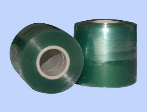 供应绿色胶管芯PVC电线缠绕膜图片