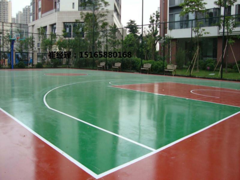 济宁硅pu篮球场塑胶场地生产厂家批发