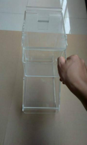 供应亚克力多层盒子  亚加力食品盒子 透明多格子有机玻璃食品盒