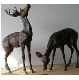 供应铜雕鹿|梅花鹿雕塑|铸铜梅花鹿|鹿雕塑生产厂家|铸铜梅花鹿