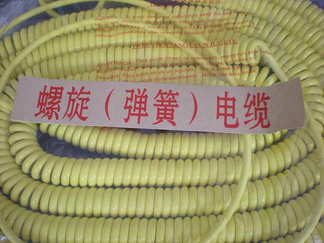 供应哪里有螺旋电缆弹簧线卖10芯1.5平方PU螺旋电缆用在什么地方最实惠