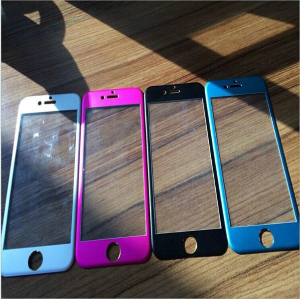 iphone6钛合金钢化玻璃苹果6全包膜批发
