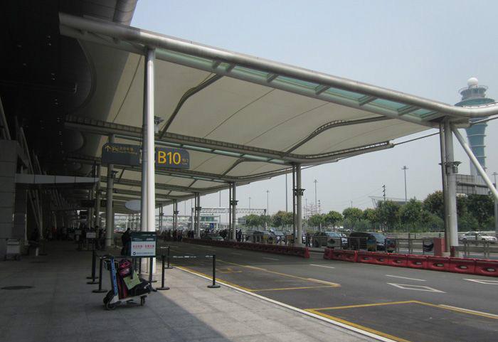 郑州膜结构火车站顶棚供应郑州膜结构火车站顶棚  遮阳遮雨棚