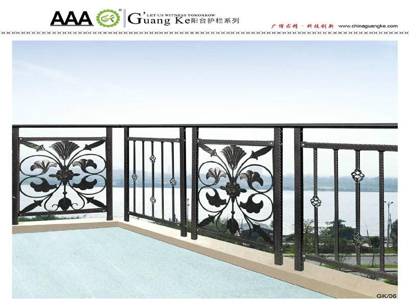清远锌钢阳台护栏图片、组装式阳台护栏价格、锌钢阳台护栏样式