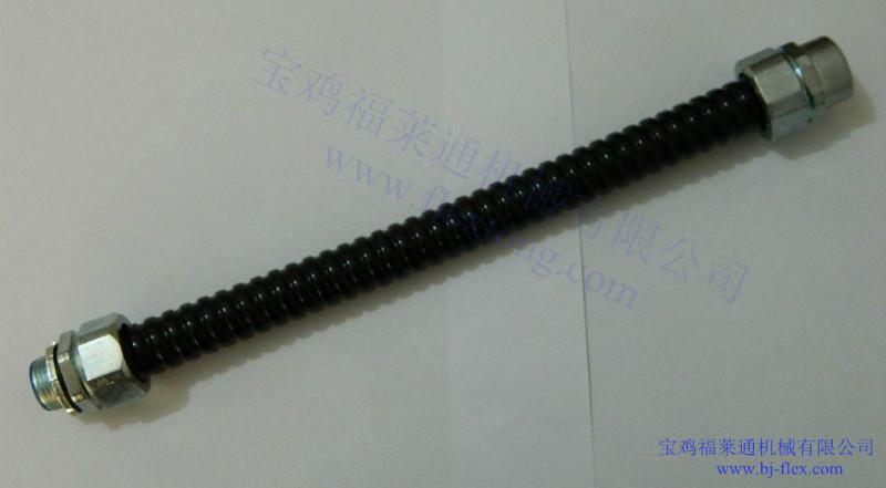 供应波浪包塑金属软管  福莱通PVC蛇皮管 披覆黑色PVC塑料
