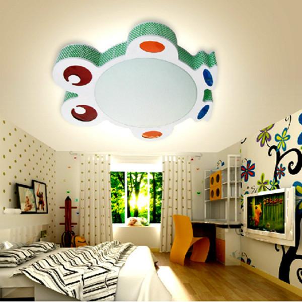 供应卡通青蛙LED吸顶灯艺术儿童卧室灯