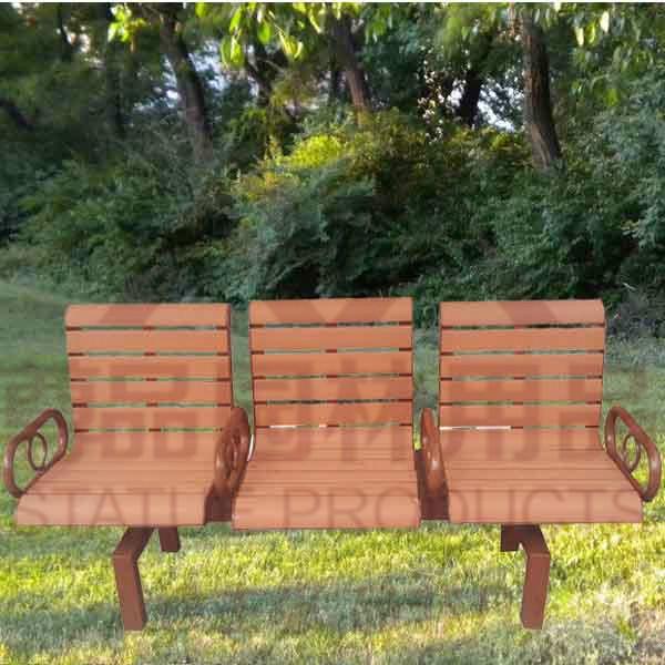 供应户外休闲椅 高档小区塑木休闲椅 园林用品厂家生产批发休闲椅