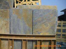 供应锈色家具板、天然锈色板岩、定厚板可加工马赛克